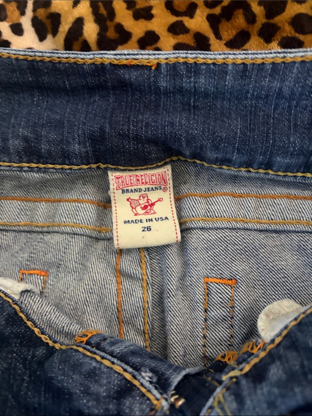 True Religion Dark Blue Flare Jeans - Picture 4 of 5